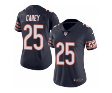 Women's Nike Chicago Bears #25 Ka'Deem Carey Limited Navy Blue Rush NFL Jersey