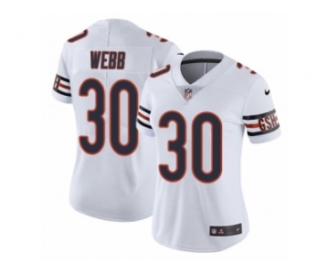 Women's Nike Chicago Bears #30 B.W. Webb Vapor Untouchable Limited White NFL Jersey