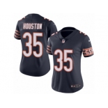 Women's Nike Chicago Bears #35 Johnthan Banks Limited Navy Blue Rush NFL Jersey