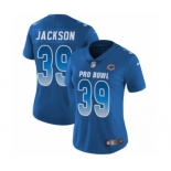 Women's Nike Chicago Bears #39 Eddie Jackson Limited Royal Blue NFC 2019 Pro Bowl NFL Jersey