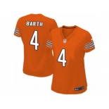 Women's Nike Chicago Bears #4 Connor Barth Limited Orange Alternate NFL Jersey