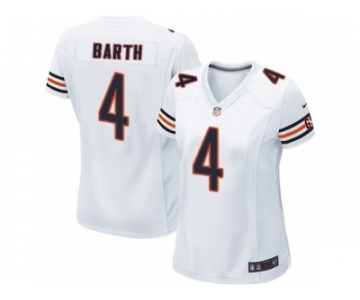 Women's Nike Chicago Bears #4 Connor Barth Limited White NFL Jersey