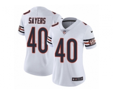 Women's Nike Chicago Bears #40 Gale Sayers Vapor Untouchable Limited White NFL Jersey