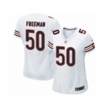 Women's Nike Chicago Bears #50 Jerrell Freeman Limited White NFL Jersey