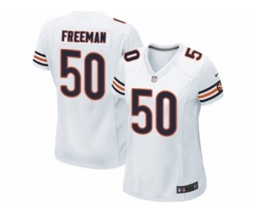 Women's Nike Chicago Bears #50 Jerrell Freeman Limited White NFL Jersey