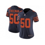 Women's Nike Chicago Bears #50 Jerrell Freeman Vapor Untouchable Limited Navy Blue 1940s Throwback Alternate NFL Jersey