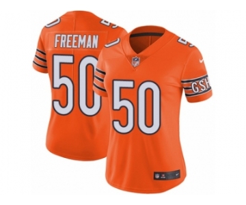 Women's Nike Chicago Bears #50 Jerrell Freeman Vapor Untouchable Limited Orange Rush NFL Jersey