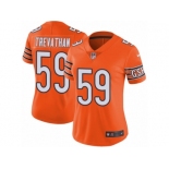 Women's Nike Chicago Bears #59 Danny Trevathan Vapor Untouchable Limited Orange Rush NFL Jersey