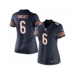 Women's Nike Chicago Bears #6 Mark Sanchez Limited Navy Blue Team Color NFL Jersey