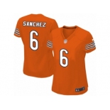 Women's Nike Chicago Bears #6 Mark Sanchez Limited Orange Alternate NFL Jersey