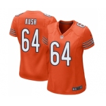 Women's Nike Chicago Bears #64 Eric Kush Game Orange Alternate NFL Jersey