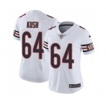 Women's Nike Chicago Bears #64 Eric Kush White Vapor Untouchable Limited Player NFL Jersey