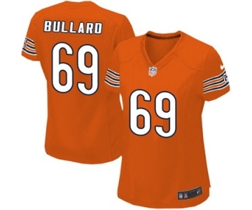 Women's Nike Chicago Bears #69 Jonathan Bullard Game Orange Alternate NFL Jersey