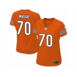 Women's Nike Chicago Bears #70 Bobby Massie Limited Orange Alternate NFL Jersey