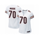 Women's Nike Chicago Bears #70 Bobby Massie Limited White NFL Jersey