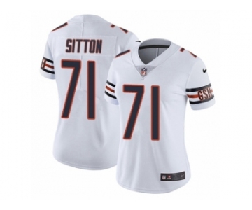 Women's Nike Chicago Bears #71 Josh Sitton Vapor Untouchable Limited White NFL Jersey