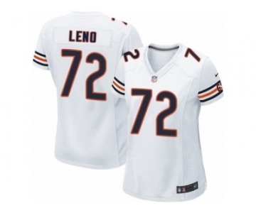 Women's Nike Chicago Bears #72 Charles Leno Limited White NFL Jersey