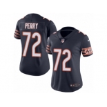 Women's Nike Chicago Bears #72 William Perry Limited Navy Blue Rush NFL Jersey