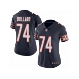 Women's Nike Chicago Bears #74 Jonathan Bullard Limited Navy Blue Rush NFL Jersey