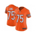 Women's Nike Chicago Bears #75 Kyle Long Vapor Untouchable Limited Orange Rush NFL Jersey