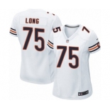 Women's Nike Chicago Bears #75 Kyle Long White NFL Jersey