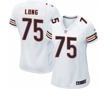 Women's Nike Chicago Bears #75 Kyle Long White NFL Jersey