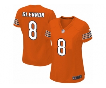 Women's Nike Chicago Bears #8 Mike Glennon Limited Orange Alternate NFL Jersey