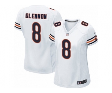 Women's Nike Chicago Bears #8 Mike Glennon Limited White NFL Jersey