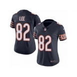 Women's Nike Chicago Bears #82 Khari Lee Limited Navy Blue Rush NFL Jersey