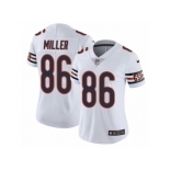 Women's Nike Chicago Bears #86 Zach Miller Vapor Untouchable Limited White NFL Jersey