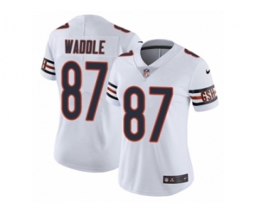 Women's Nike Chicago Bears #87 Tom Waddle Vapor Untouchable Limited White NFL Jersey