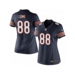 Women's Nike Chicago Bears #88 Dion Sims Limited Navy Blue Team Color NFL Jersey