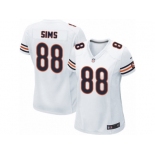 Women's Nike Chicago Bears #88 Dion Sims Limited White NFL Jersey