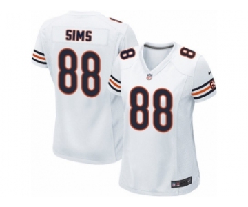 Women's Nike Chicago Bears #88 Dion Sims Limited White NFL Jersey