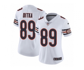 Women's Nike Chicago Bears #89 Mike Ditka Vapor Untouchable Limited White NFL Jersey