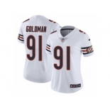 Women's Nike Chicago Bears #91 Eddie Goldman Vapor Untouchable Limited White NFL Jersey