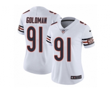 Women's Nike Chicago Bears #91 Eddie Goldman Vapor Untouchable Limited White NFL Jersey