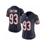 Women's Nike Chicago Bears #93 Will Sutton Limited Navy Blue Rush NFL Jersey