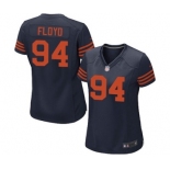 Women's Nike Chicago Bears #94 Leonard Floyd Game Navy Blue 1940s Throwback Alternate NFL Jersey