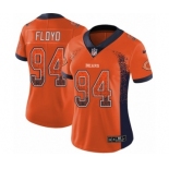 Women's Nike Chicago Bears #94 Leonard Floyd Limited Orange Rush Drift Fashion NFL Jersey