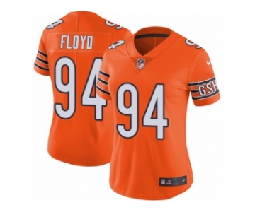 Women's Nike Chicago Bears #94 Leonard Floyd Vapor Untouchable Limited Orange Rush NFL Jersey