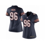 Women's Nike Chicago Bears #96 Akiem Hicks Limited Navy Blue Team Color NFL Jersey