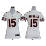 nike women nfl jerseys Chicago Bears #15 Brandon Marshall White[nike]