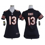 nike women nfl jerseys chicago bears #13 johnny knox blue[nike]