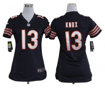 nike women nfl jerseys chicago bears #13 johnny knox blue[nike]