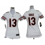 nike women nfl jerseys chicago bears #13 johnny knox white[nike]