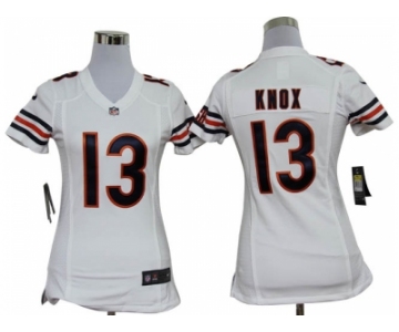 nike women nfl jerseys chicago bears #13 johnny knox white[nike]