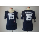 nike women nfl jerseys chicago bears #15 marshall blue[breast cancer awareness]