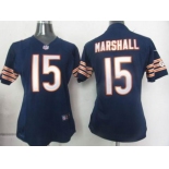 nike women nfl jerseys chicago bears #15 marshall blue[marshall][nike]