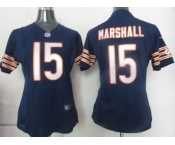 nike women nfl jerseys chicago bears #15 marshall blue[marshall][nike]